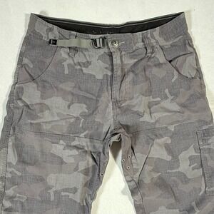 Prana Gray Camo Cargo Pants